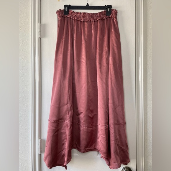 Anthropologie Silky Parachute Skirt Asymmetrical Skirt - Picture 6 of 14